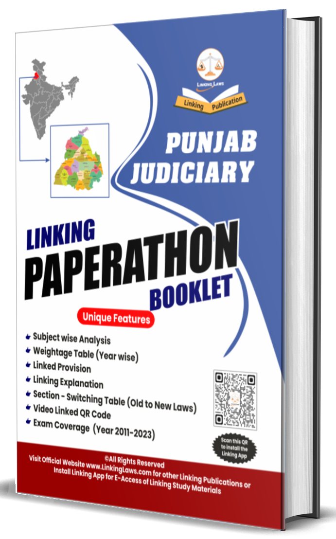 Punjab Civil Services (Judicial Branch) - PCS Paperathon Booklet: Rs.249/- covers all Prelim Exam (2011-2023) Subject Wise Linking Explanation with Weightage Analysis