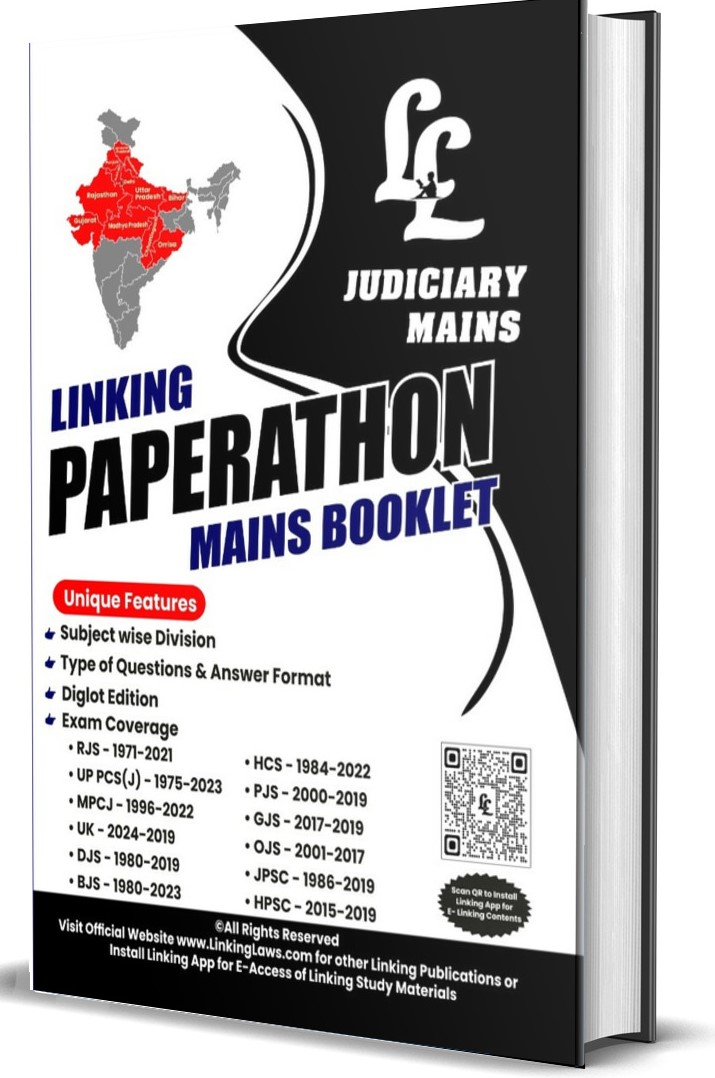 Mains Paperathon Booklet  (DIGLOT EDITION: English & हिंदी ) (State Wise  & Subject wise) Rs.380/- (Postal Charges Additional) Types of Questions in Mains Exams & Answer writing Format (Civil & Criminal Judgment Format)