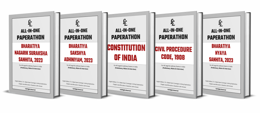 Major Laws All-In-One Combo Paperathon (Set of 5 Paperathon Booklets : COI, CPC, BNS, BNSS, BSA)  for Prelims, Mains & Interview Preparation! (English Edition) Price: ₹1199/- (Postal Charges Extra)