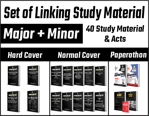 AIBE COMBO SET of   Study Materials  (Major & Minor Laws  inc. other Study Material) Diglot Version (English & हिंदी )Rs.5499