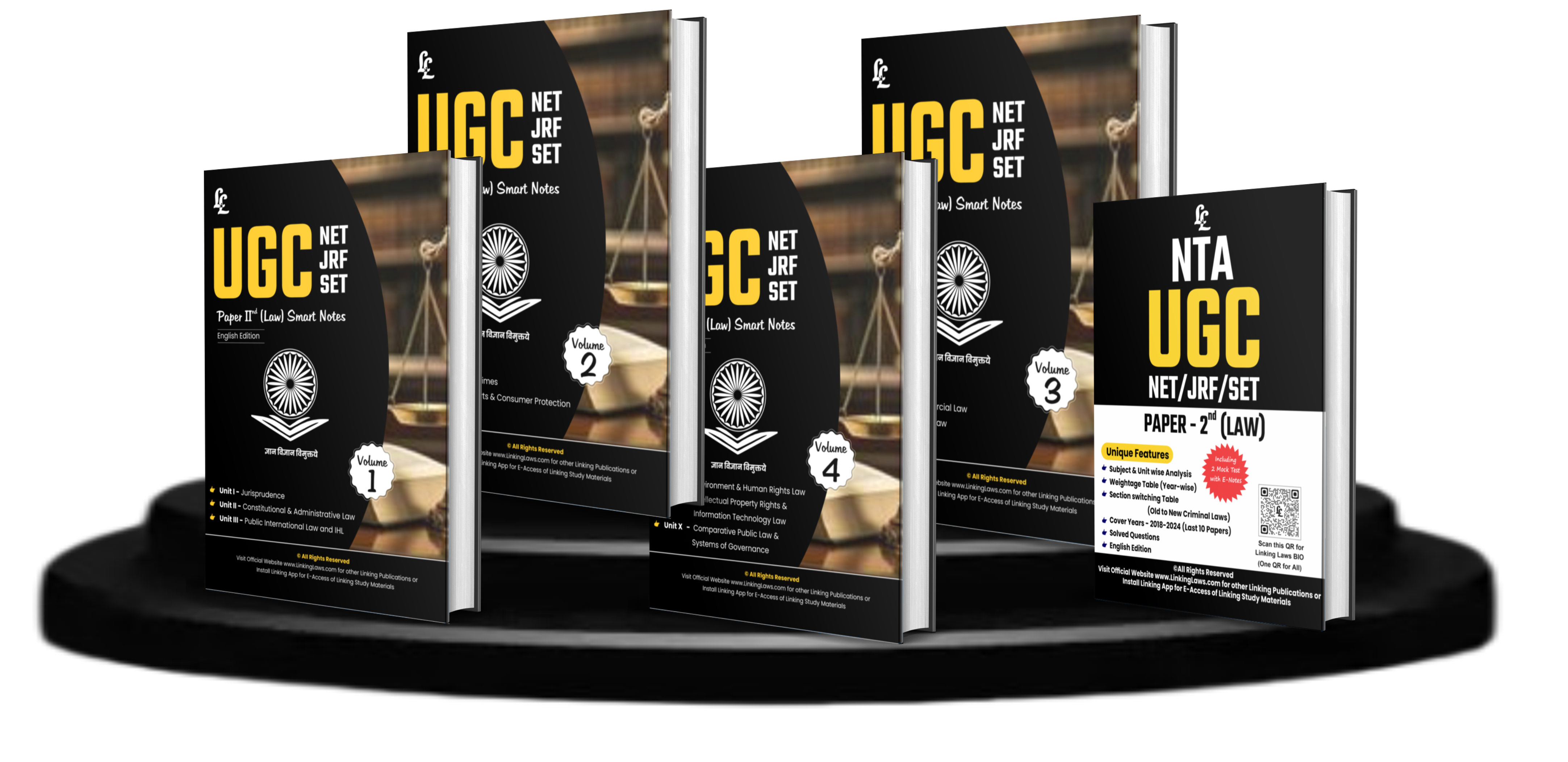 UGC NET/JRF (Paper -II :Law) Study Material Kit (Volume -  1, 2, 3, 4 Smart Notes with Paperathon Booklet) English Edition Rs. 1650/- (Postal Charges Additional)
