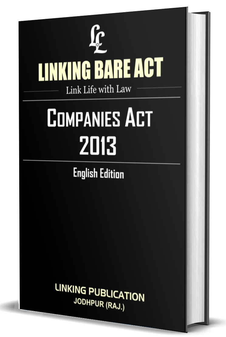 Companies Act, 2013 Linking Bare Act & Normal Cover Bound (English Edition ) Rs. 437/-